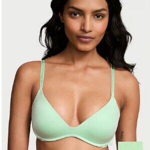 Victoria's Secret - Sexy Tee Smooth-Cup Wireless Push-Up Mint Green Bra (34DD)